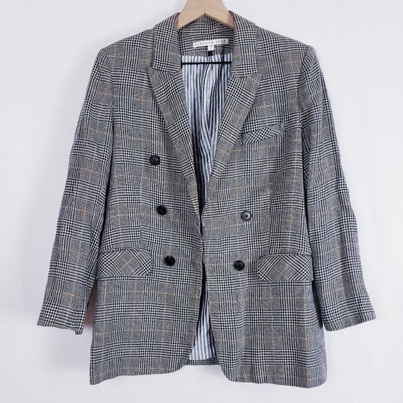 Veronica Beard Plaid Houndstooth Dickey Jacket - Picture 3 of 16